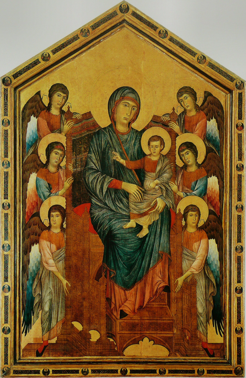 Maestà in Detail Cimabue